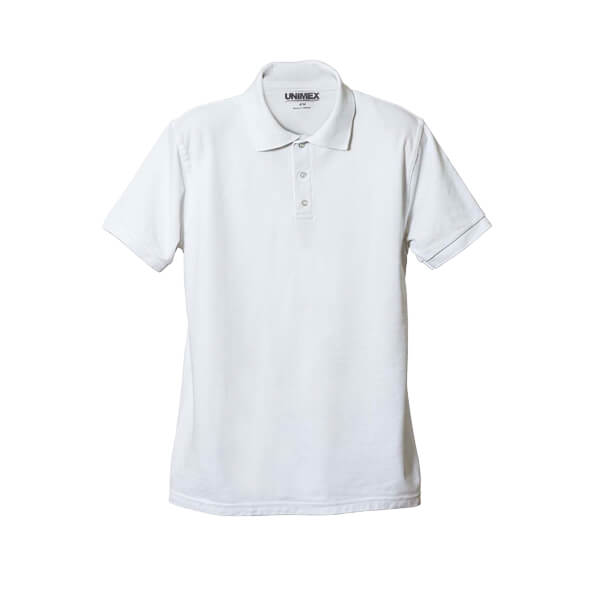 Playera tipo polo color blanco