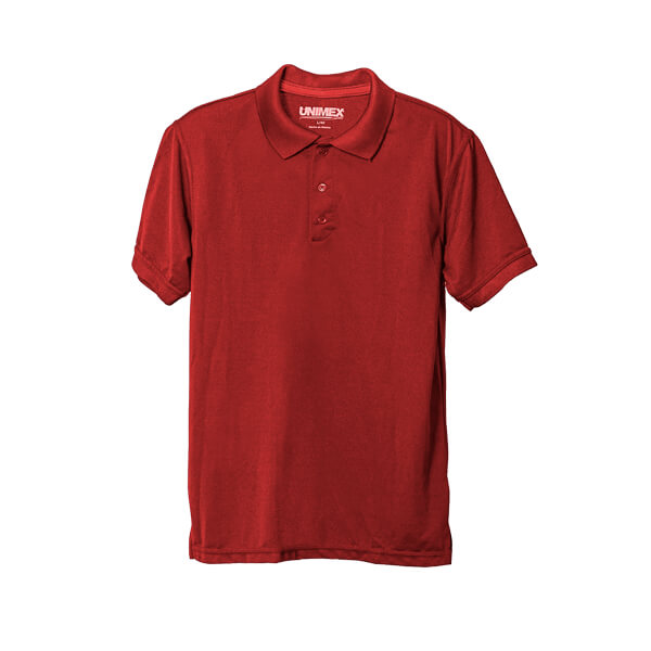 Playera tipo polo color roja