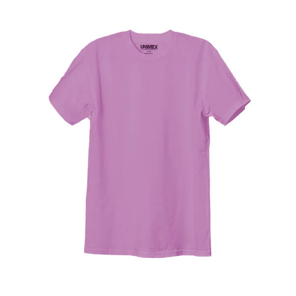 Playera cuello redondo color rosa